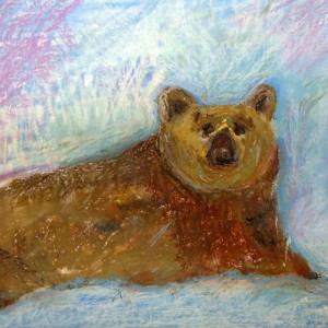 baer 21x25 oel pastell