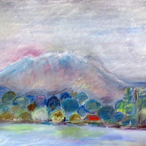 cham am see 21x28 5 cm mischtechnik