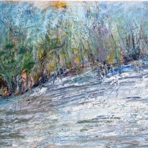 impression an der aare 17x30 cm oelpastell