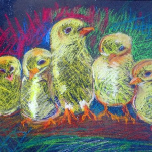 kueckenparade 23x29 oel pastell