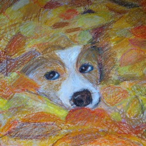 lebensfreude 23x31 oel pastell