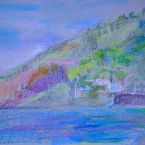 ligruen -madonnina 20x29 oelpastell