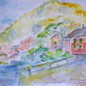 ligurien bonassol 30x34 aaquarell-