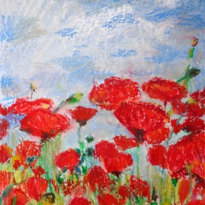 sommer traum 16x22 oel pastell