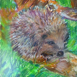zeit fuer igel 24x30 pastell